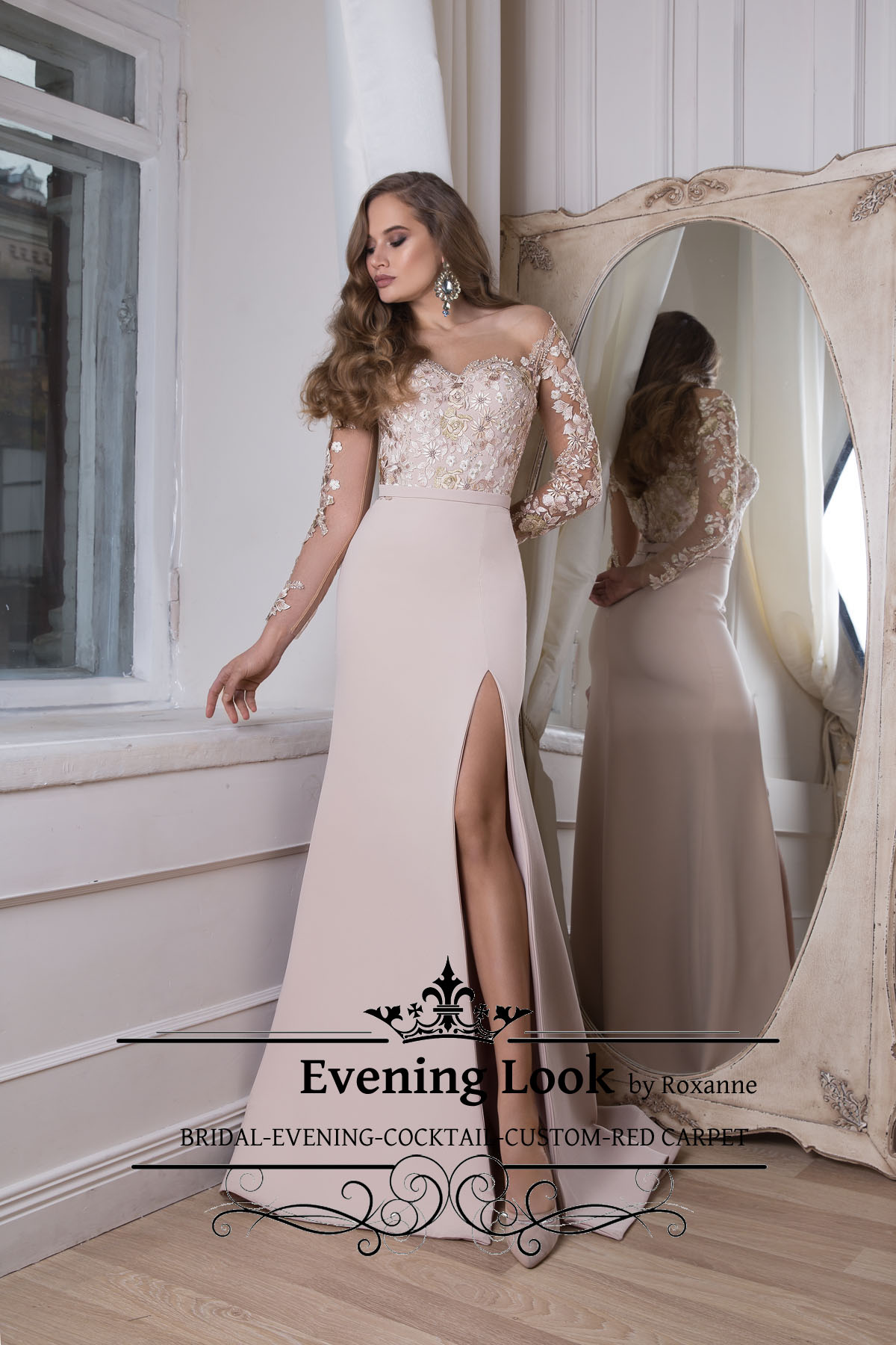 Retaliation Brighten pageant rochie de seara crem ivory grace rochii elegante 2017 2018 - Rochii Elegante  de Lux