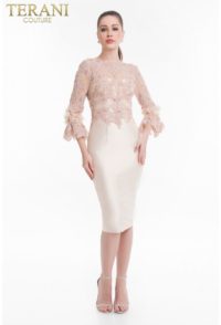 1821c7016_front rochie cocktail roz deschis mama miresei rochie scurta soacra rochie terani couture