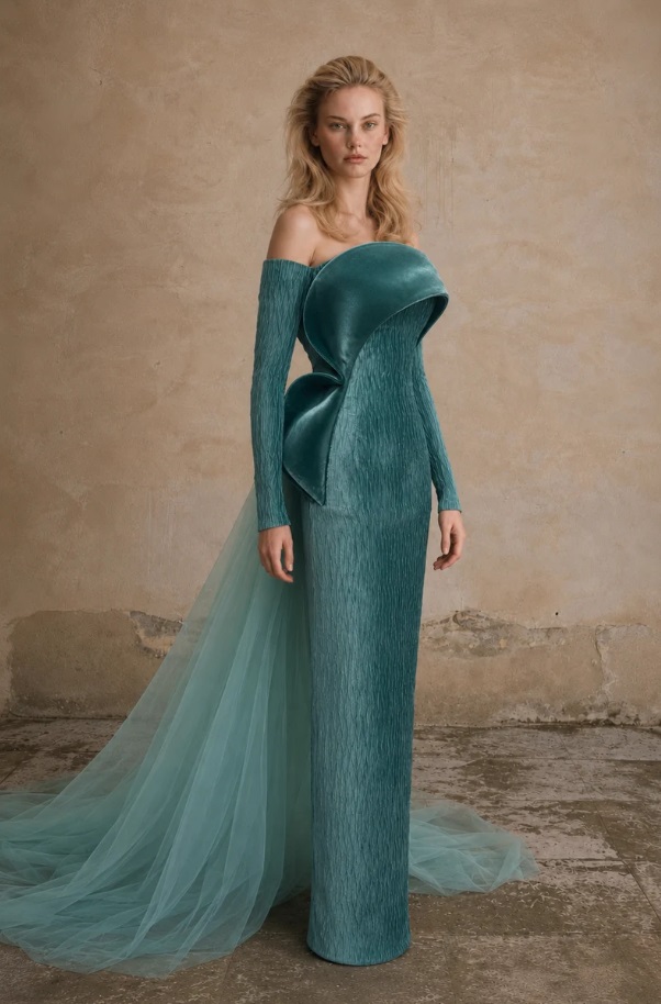 Rochie de ocazie couture NF 778 - imagine 2